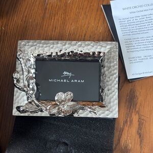 Michael Aram White Orchid Hammered Frame